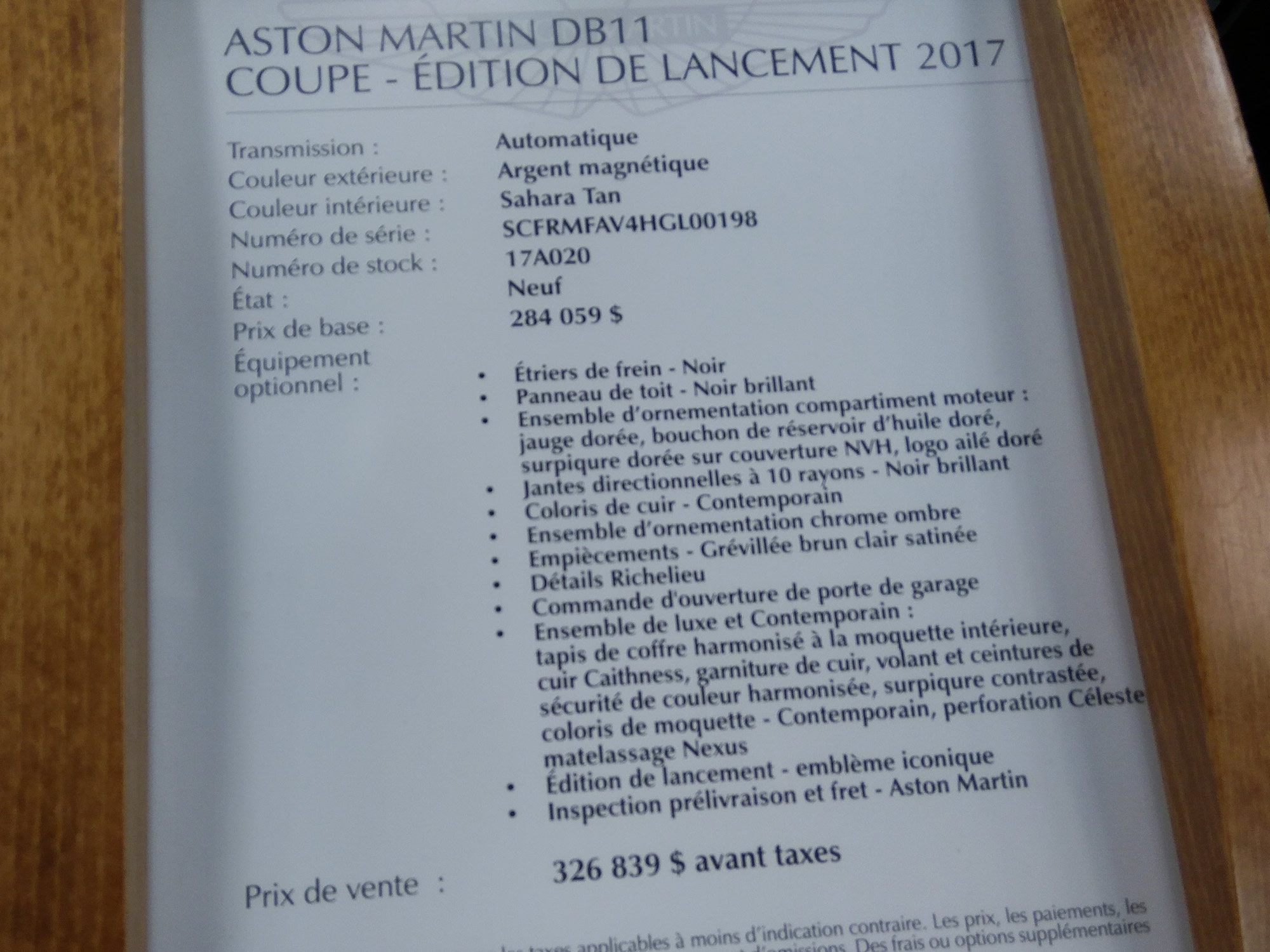2017 Aston Martin Vantage