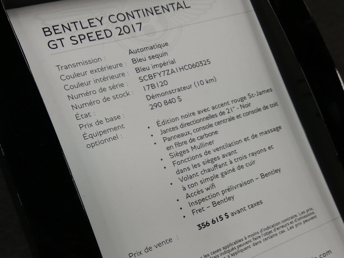 2017 Bentley Continental