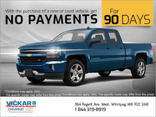 Vickar Chevrolet - No Payments for 3 Months!
