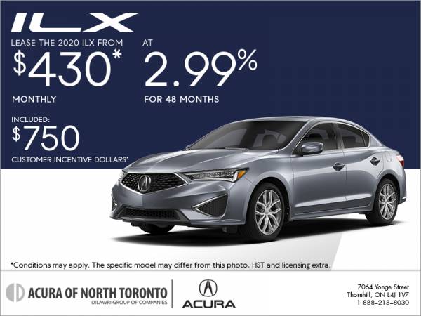 Acura of North Toronto - 2023 Acura ILX lease for $88 weekly with 4,600 down x 36 Months