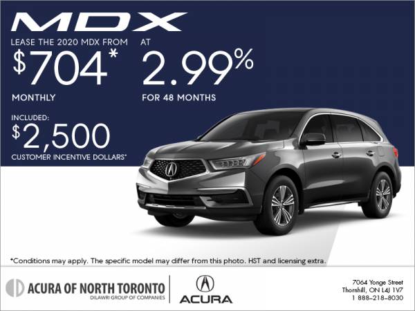 Acura of North Toronto - 2023 Acura MDX lease for $258 bi-weekly with 6,500 down x 36 Months