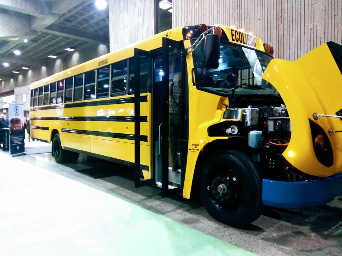 The 2018 Montreal Electric Vehicle Show is On!: Electric School Bus