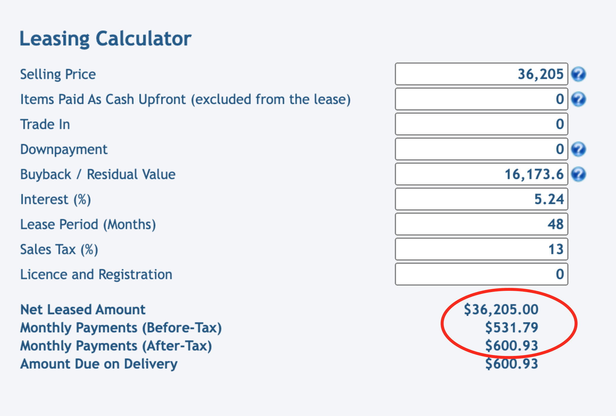 A mistake a made in my book - Car Lease Interest: APA Lease Calculator