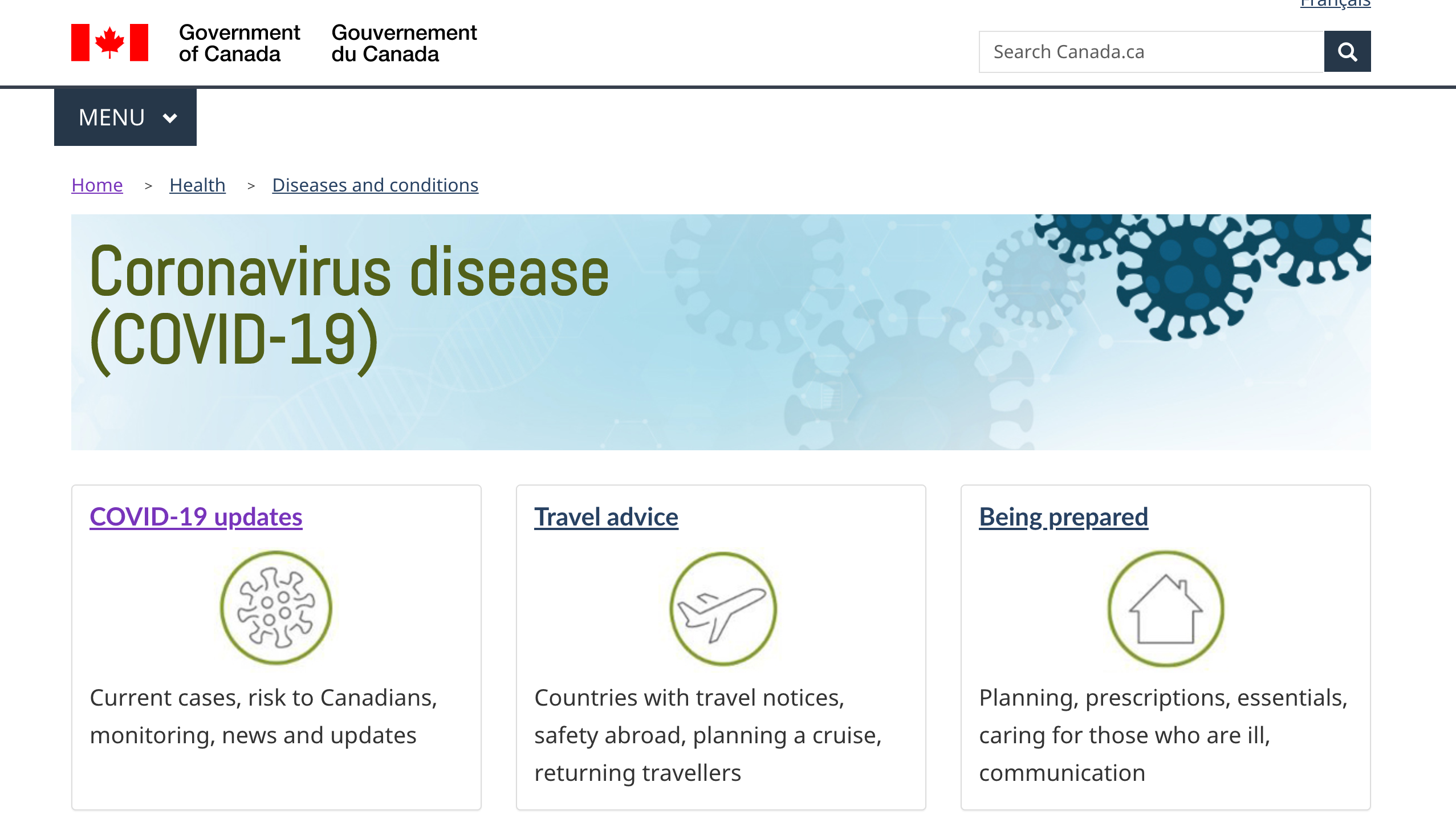 Stay Safe & Informed with the COVID19 Situation: Canada Website