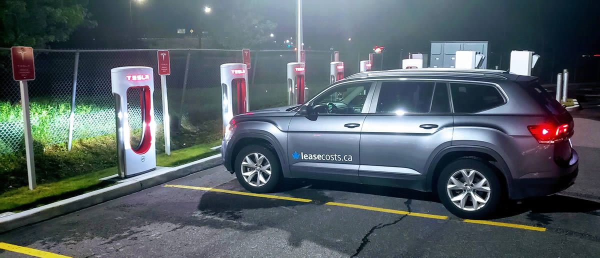 Tesla Charging Stations in Canada - Volkswagen Atlas