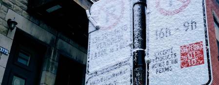 Winter Parking Season started in Montreal