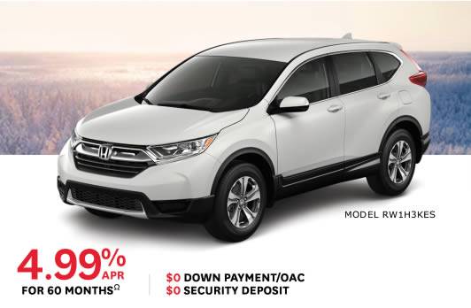 Sterling Honda - 2022 Honda CR-V LX from $87/week - $0 down - $0 security deposit